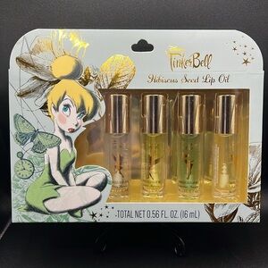 Disney Tinkerbell 4 Piece Hibiscus Seed Lip Oil Collection Set